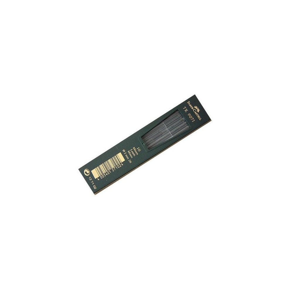 Faber-Castell -Fc127102 Leads For 2B Clutch Pencils 2 Mm Pack Of 10