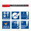 Staedtler Staedtler 317 WP4 Lumocolor Universal Permanent Medium Pens - Assorted Colours 5