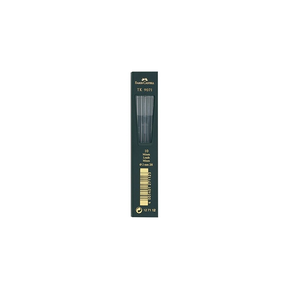 Faber-Castell F127112 2mm 2H Leads (Packof 10)