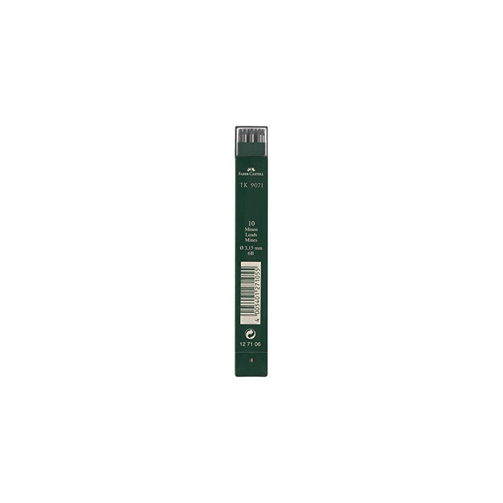 Faber-Castell TK9071 3.15mm 6B Leads (Pack of 10)