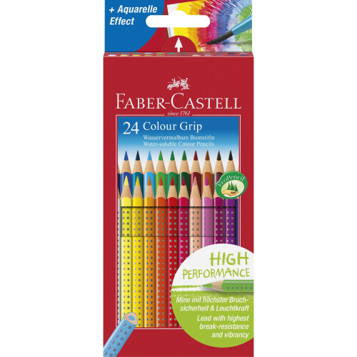 Faber-Castell Faber-Castell Cardboard box 24 Colour Grip 2001pencils
