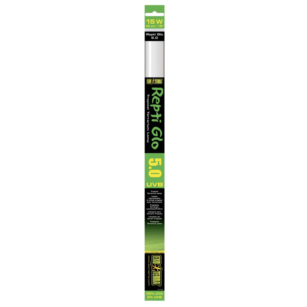 Exo Terra Repti Glo 5.0 Tube, 15 Watt, 18-inch