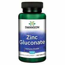 Zinkgluconat 30 mg 250 Tabletten Swanson Health Products
