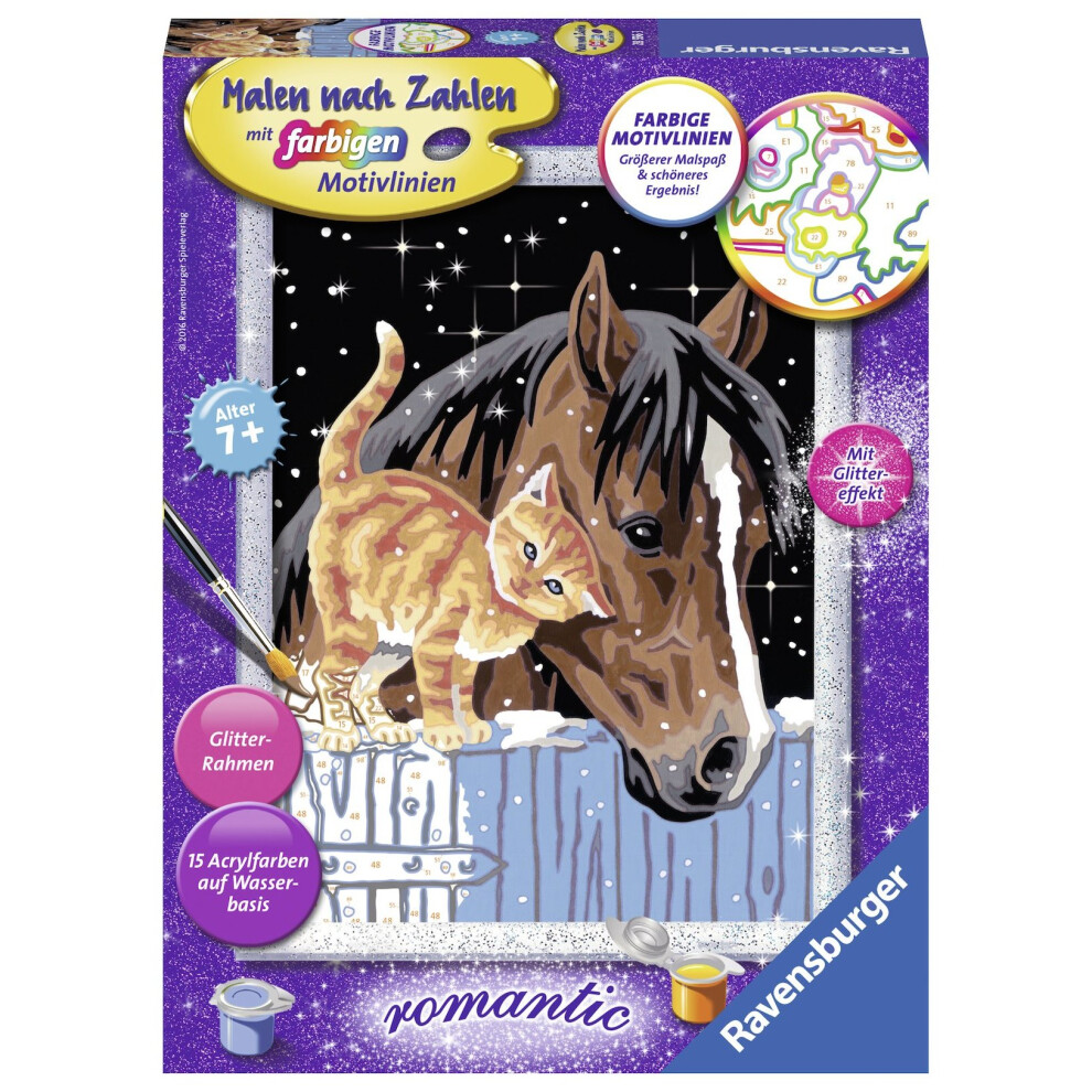 Ravensburger 285563 "Foal with Kitten Painting By Numbers Set