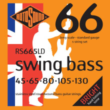 Rotosound Stainless Steel Standard Gauge Roundwound Bass Strings (45 65 80 105 130)