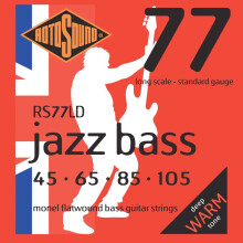 Rotosound Monel Standard Gauge Flatwound Bass Strings (45 65 85 105)