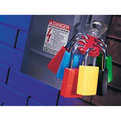 Master Lock Masterlock S420 25 mm M/Lock Steel Lockout Hasp - Red 2