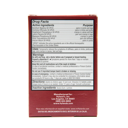 Hyland's Homeopathic Hyland's, Leg Cramps, 50 Tablets 1