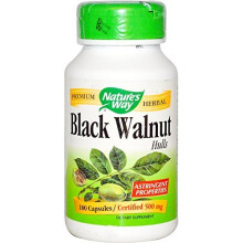 Nature's Way, Schwarznuss-Schalen, 900 mg, 100 vegane Kapseln (450 mg pro Kapsel)