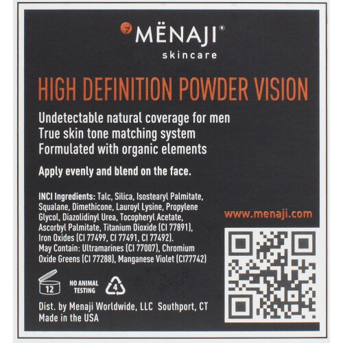 Mënaji Mënaji HDPV Anti-Shine Powder, Medium 10 g 2