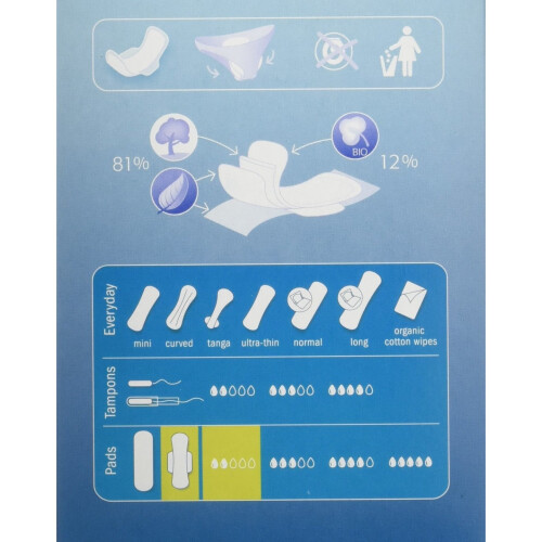 Natracare, Ultra Binden, Bio-Baumwoll-Decke, Normal, 14 Binden 2