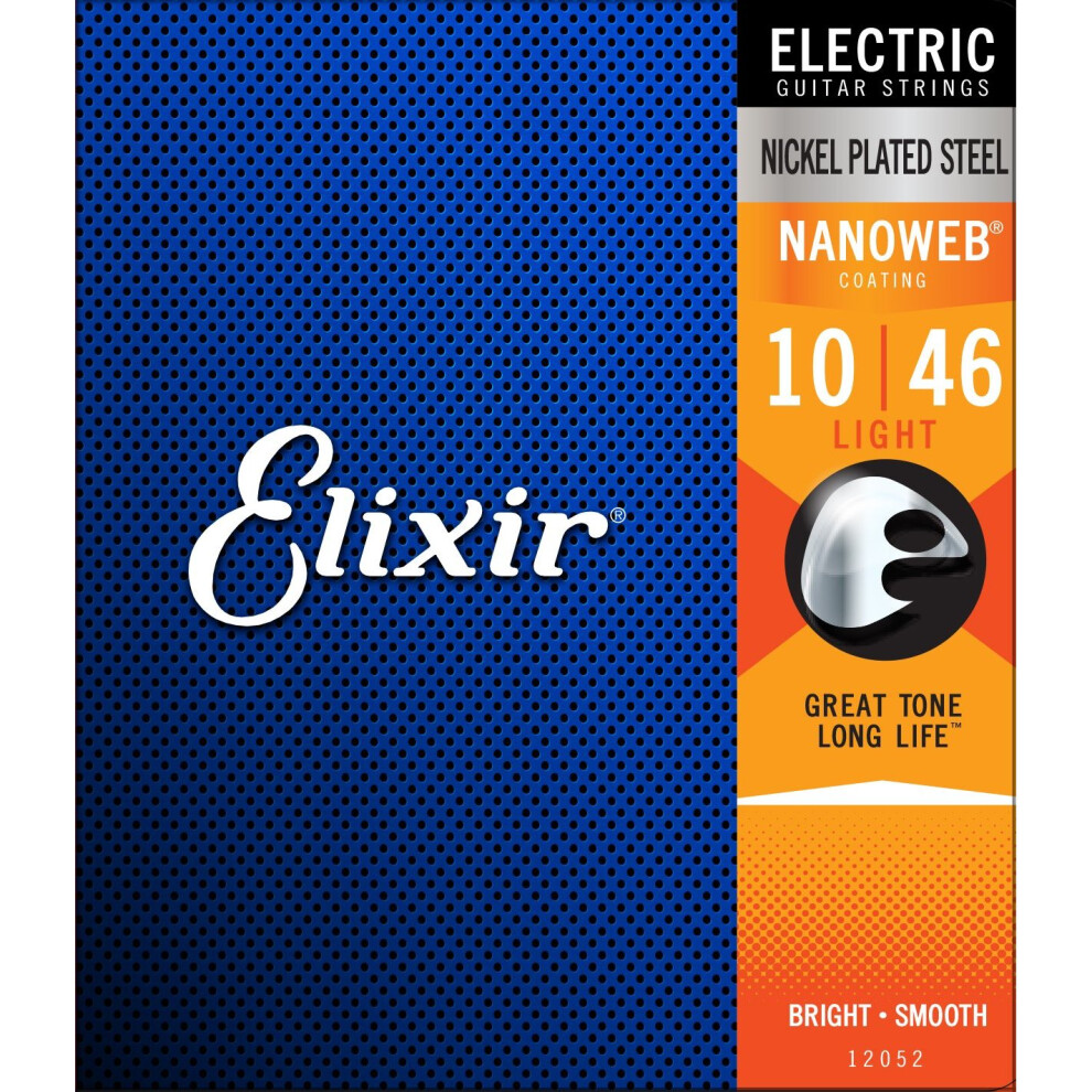 Elixir Electric Guitar Sets Ultra-Thin Nanoweb Coating - Light (0.010 - 0.046)