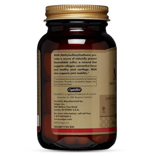 Solgar Solgar MSM 1000 mg Tablets - Pack of 60 2
