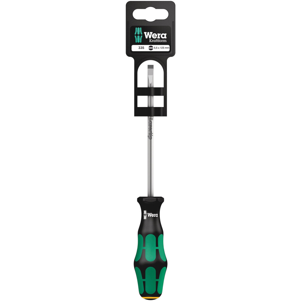 Wera Kraftform 335 Screwdriver Parallel Slotted Tip 5.5 Mm