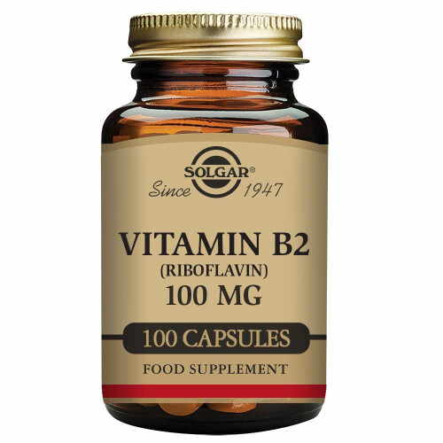 Solgar Vitamina B2 (Riboflavina) 100 mg 100 Cápsulas Vegetais Solgar