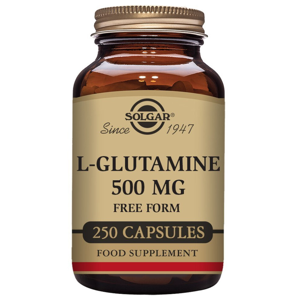 Solgar L-Glutamine 500 mg Vegetable Capsules - Pack of 250