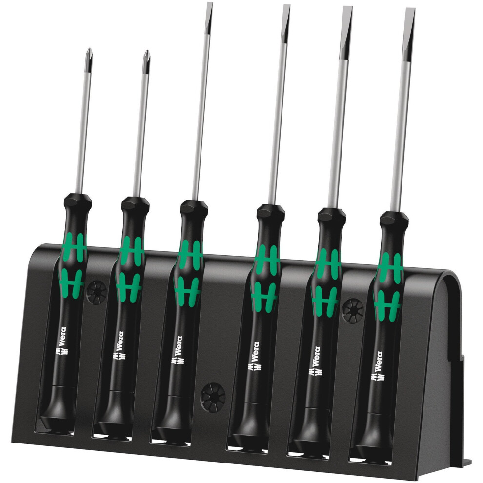 Wera Kraftform 2035/6 A Micro Screwdriver Set - 4 Slotted 2 Phillips