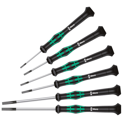 Wera Wera Kraftform 2035/6 A Micro Screwdriver Set - 4 Slotted 2 Phillips 1