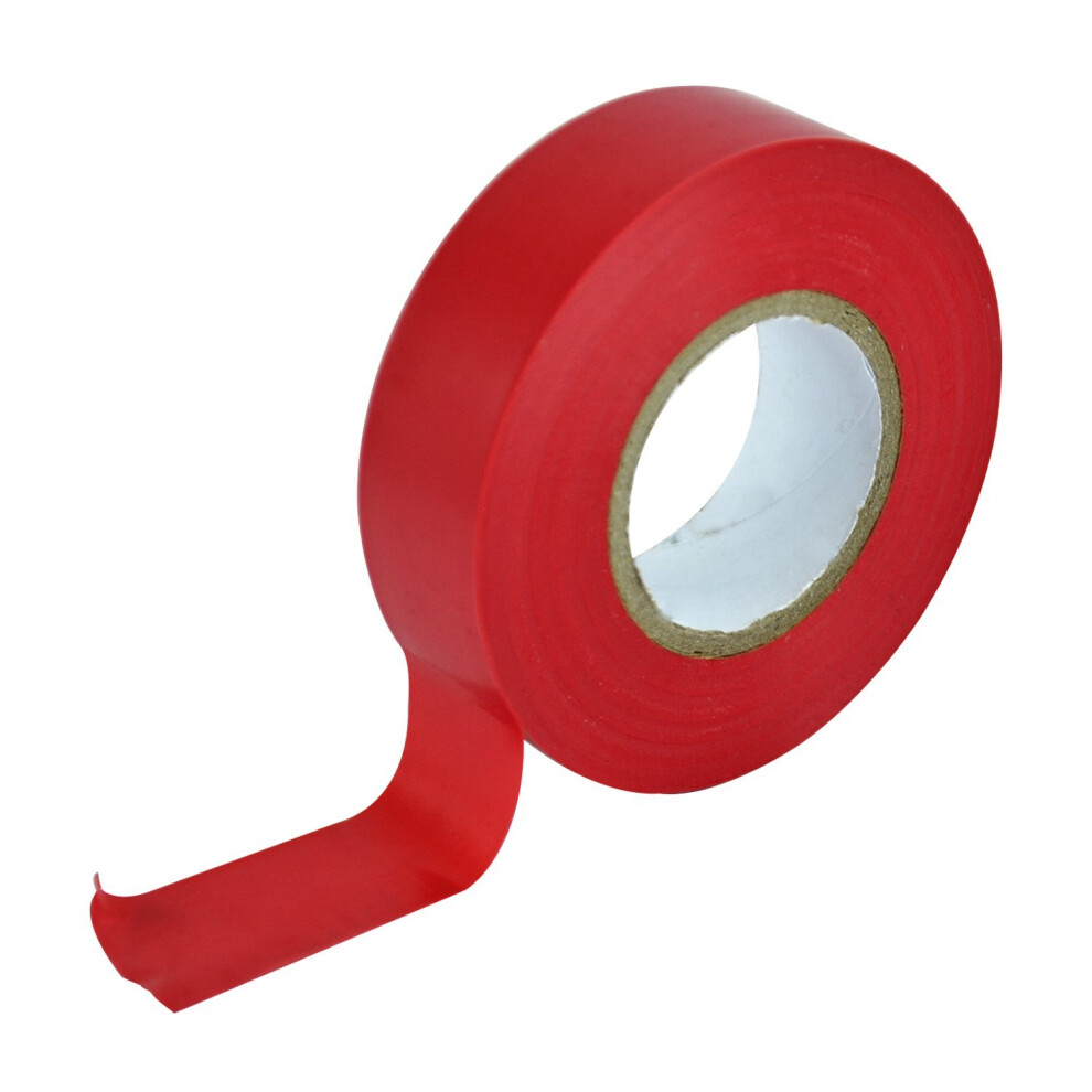 Faithfull 2702 Pvc Elect Tape 19Mm X 20M - Red