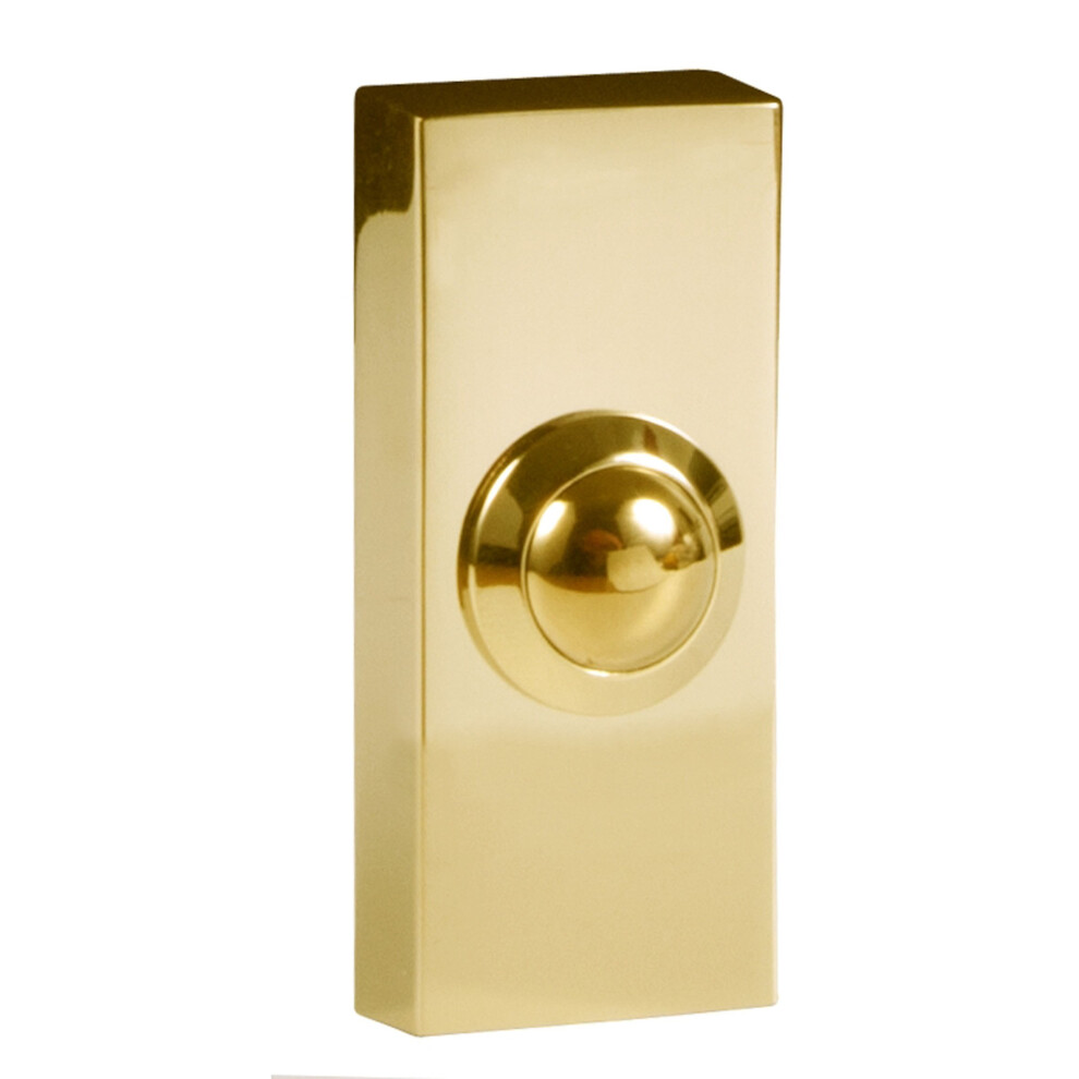 BYR2204 : 2204 Wired Bell Push Brass 74 x 32mm