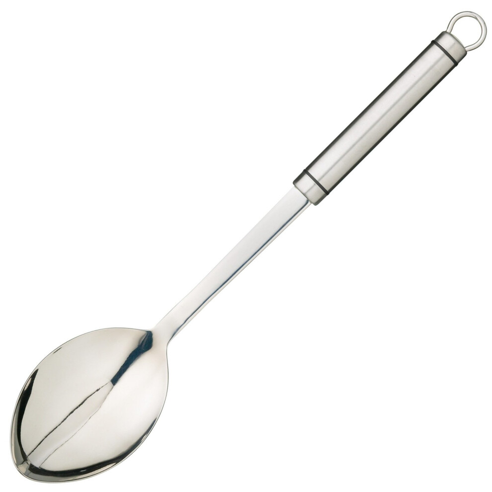 KitchenCraft Oval Handled Professional Stainless Steel Cooking Spoon