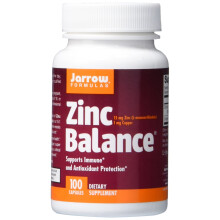 Jarrow Zinc Balance 15mg - 100 Capsules - Supports Immunity - ZB