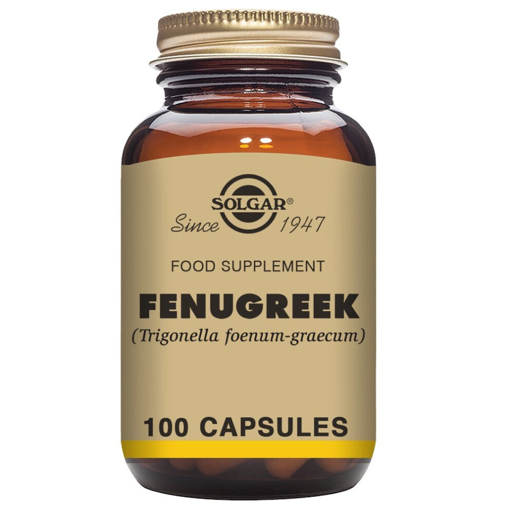 Solgar Fenugreek Vegetable Capsules - Pack of 100