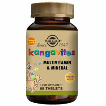 Kangavites Tropical Punch Formule multivitaminée et minérale pour enfants (3+) 60 comprimés à croquer Solgar