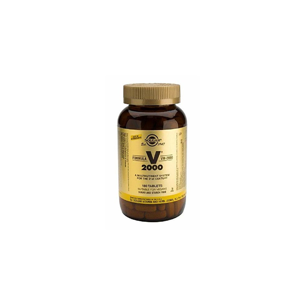 Solgar Formula VM-2000 Tablets - 180 tablets