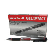 Uni-Ball UM-153S Signo Impact geelikyn  t, punainen geeli, 1 mm kumik  rki (12 kpl pakkaus)