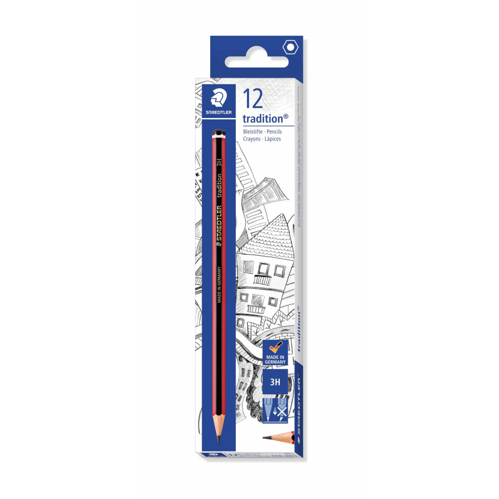 Staedtler Tradition 110-3H Pencil 3H  (Box of 12)