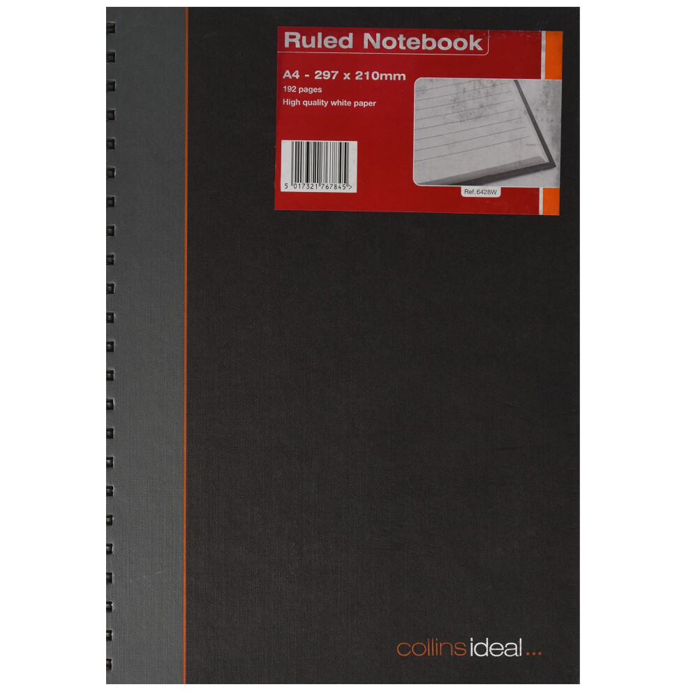 Collins Ideal A4 Manuscript Book Wire Feint Ruled- 192 Pages - 6428W-image-OPC-PMY9BM-NEW
