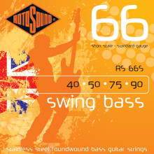 Rotosound Stainless Steel Standard Gauge Short Scale Roundwound Bass Strings (40 50 75 90)