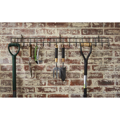 Direct Online Houseware Extra-Long Tool Rack In Black Powder Coating