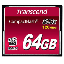 Overskrid 64 GB CompactFlash Memory Card 800X (TS64GCF800)