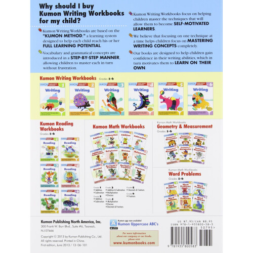 Writing, Grade 2 (Kumon Writing Workbooks) 1