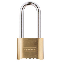 Master Lock Padlock, Excell® Stainless Steel Titanium Reinforced Discus Padlock with Shrouded Shackle, High Security Lock, Keyed Lock, Best Used...