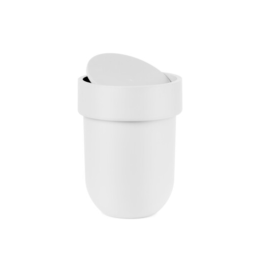 Umbra Umbra Touch Waste Bin with Lid, White