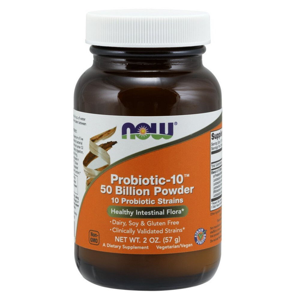 Now Foods Probiotic-10 50 Billion Powder 2 oz