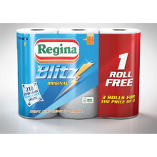 12 Rolls Of Regina Blitz Kitchen Roll Paper Towels Supplies Wholesale Job Lot