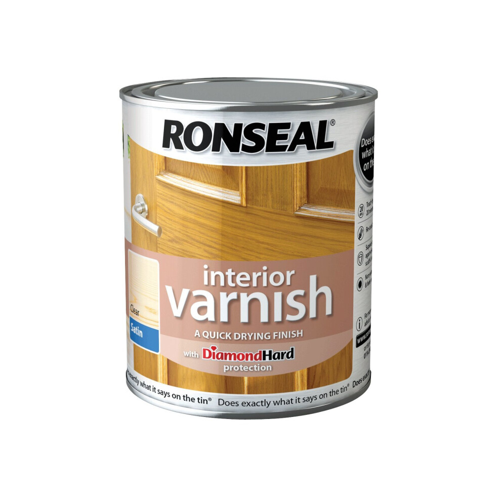 Ronseal 36872 2.5 L Interior Clear Varnish, Satin