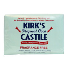 Kirk's, 100 % Premium-Kokosnussöl Sanfte Kastilienseife, Duftstofffrei, 3 Stück, je 4 oz (113 g)