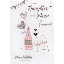 Special Daughter and Her Fiance on Your Engagement Congratulations Card