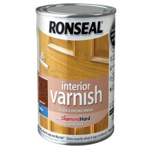 Ronseal RSLIVSDO250 250ml Quick Dry Satin Interior Varnish - Dark Oak