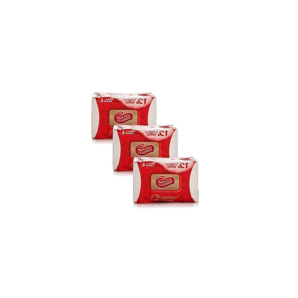 9 x CUSSONS IMPERIAL LEATHER ORIGINAL SOAP BAR 100g - 3 MULTIPACK 3 x 100g