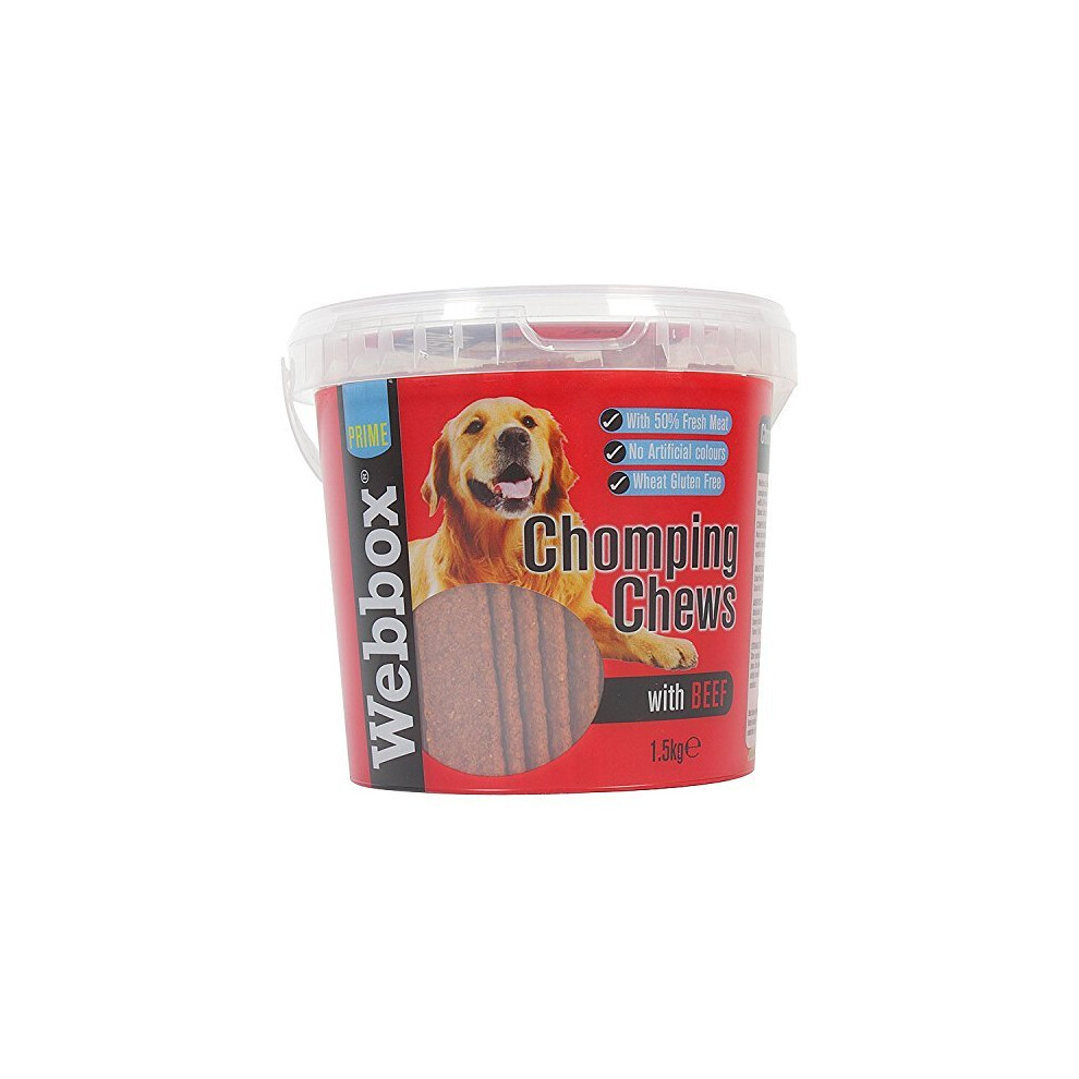 Webbox Chomping Chews with Beef - 1.5kg