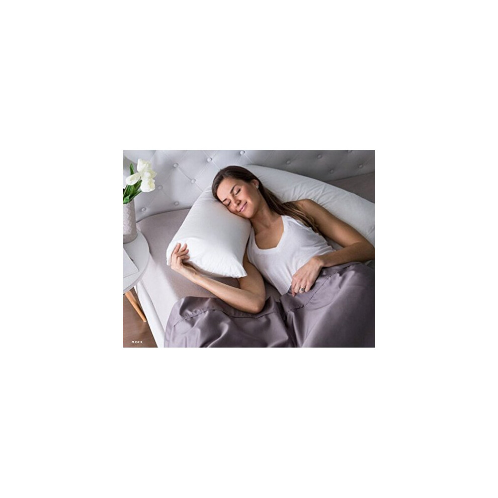 ROHI NEW MEDICAL Living Orthopaedic V Shaped Support pillow Includes Complimentary Cream Pillow Case FREE