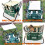 GardeHome Folding Stool with FREE Bag & 5 PC Tools ALL-IN-ONE 5