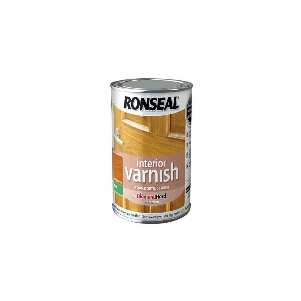Ronseal RSLIVMAP250 250ml Quick Dry Matt Interior Varnish - Antique Pine