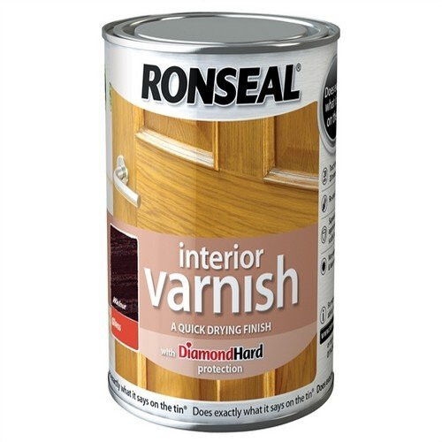 Ronseal 750ml Quick Dry Gloss Interior Varnish - Walnut on OnBuy